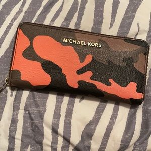 Camoflauge michael kors wallet